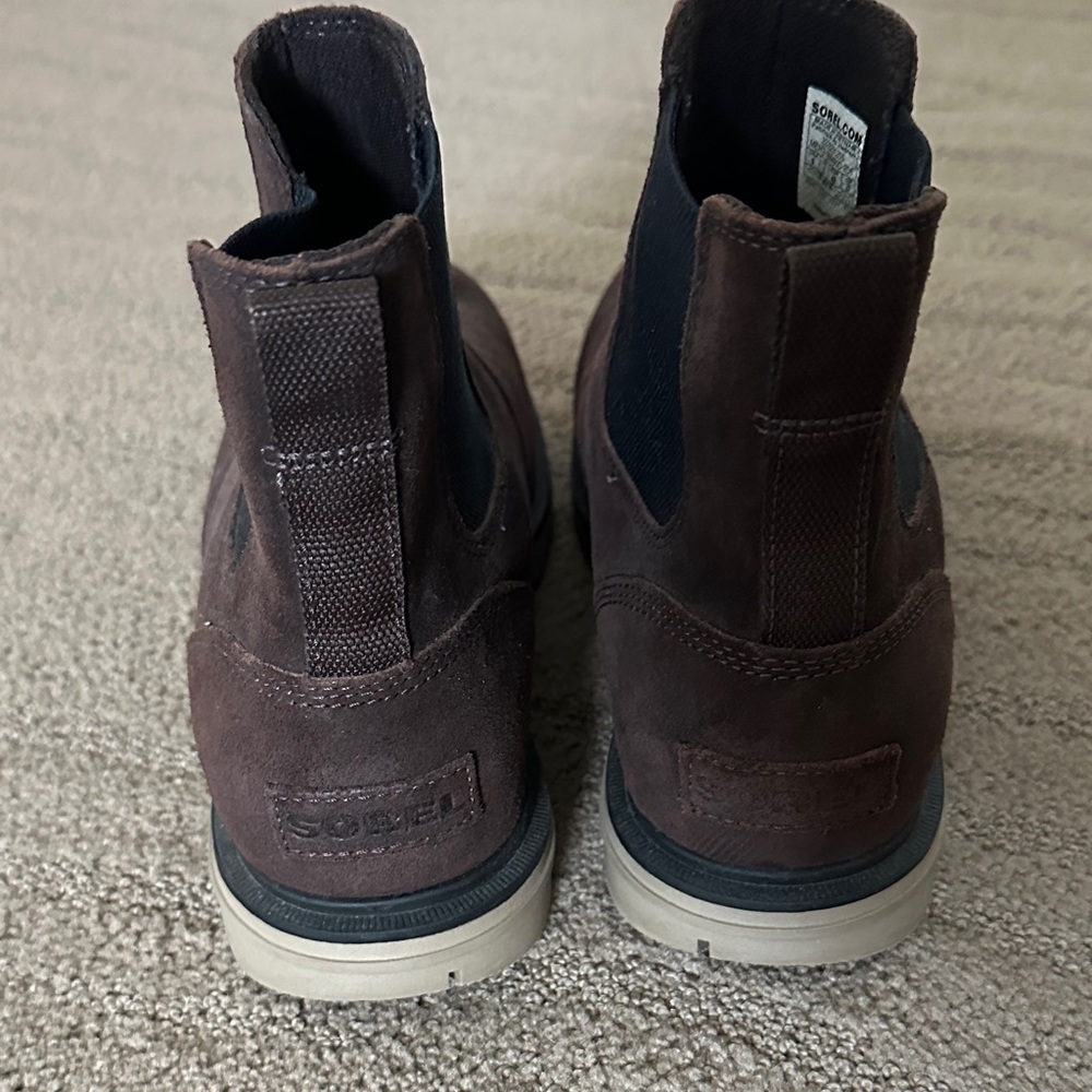 Sorel Men's Dark Brown Suede Boots - Picture 3 of 7